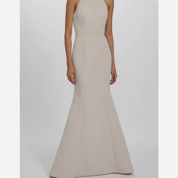 Amsale Strapless Cream Gown like new excellent condition clean condition - Picture 7 of 7